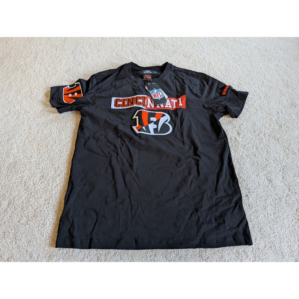 Womens Pro Standard Cincinnati Bengals NFL Short Sleeve Patch Shirt NWT Med